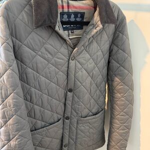 Men's Barbour  Quilted Gray Jacket